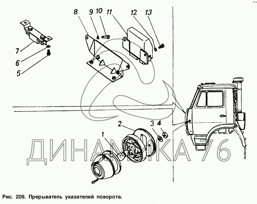 Схема поворотов камаз 5320