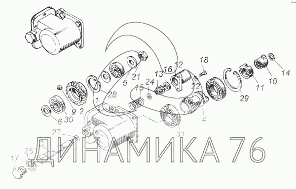 Коробка отбора мощности камаз 65115 схема