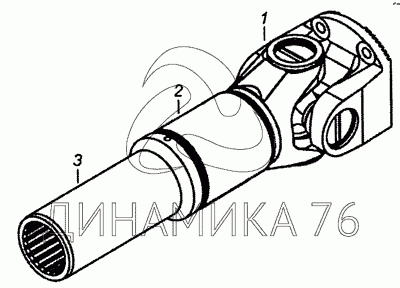 Вал карданный с шарниром