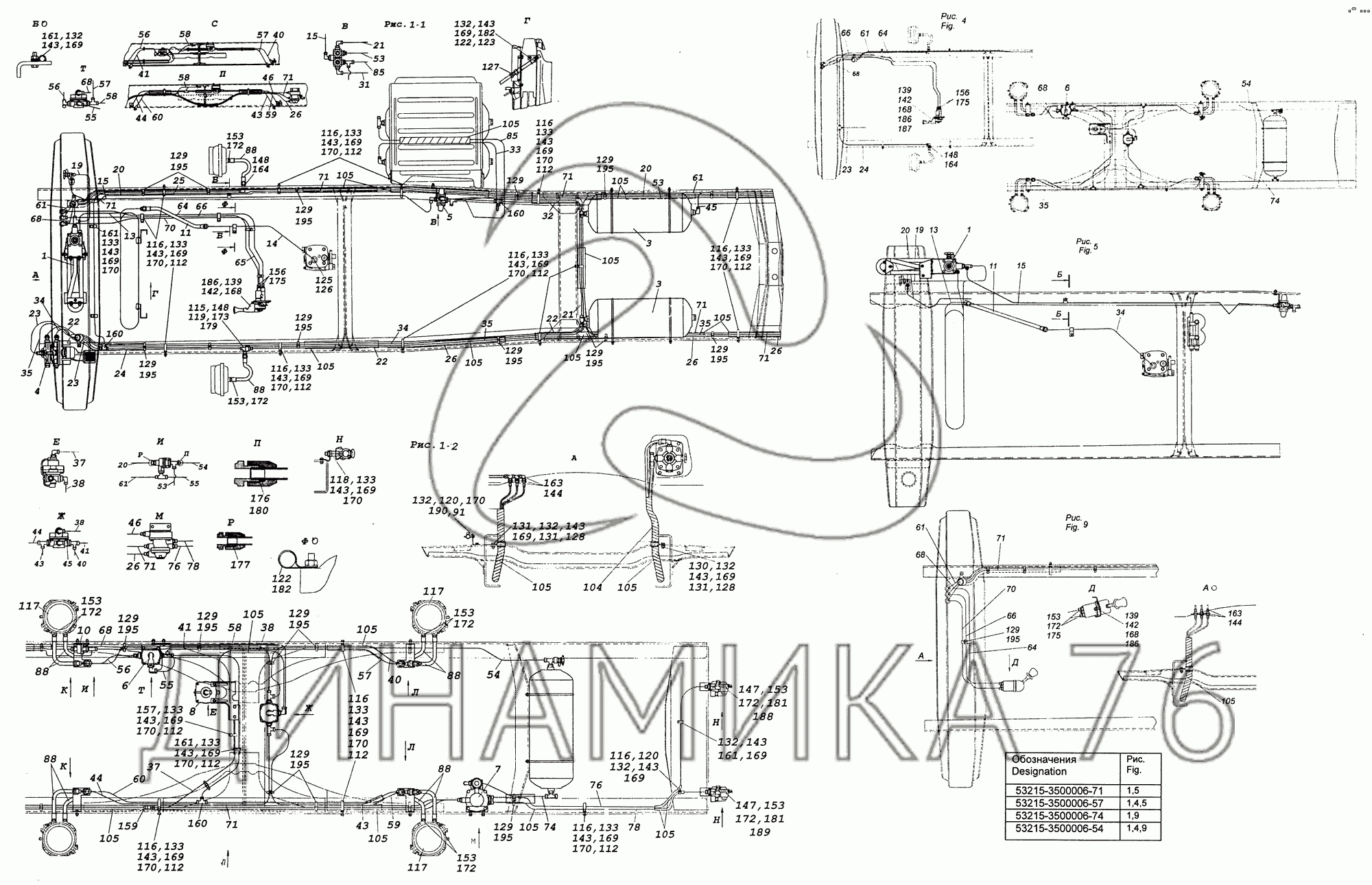 КамАЗ-43261 (Евро-1, 2) КамАЗ 53215-3859001-24 Установка