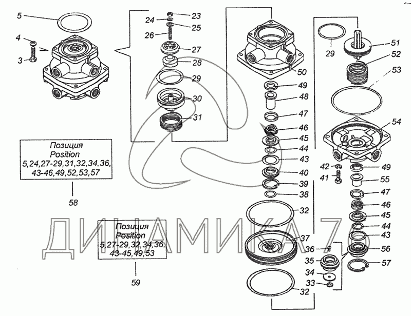 Схема тормозной системы КамАЗ-5320