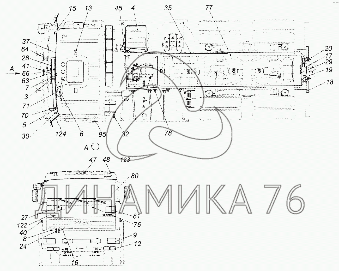 Камаз 53605 схема
