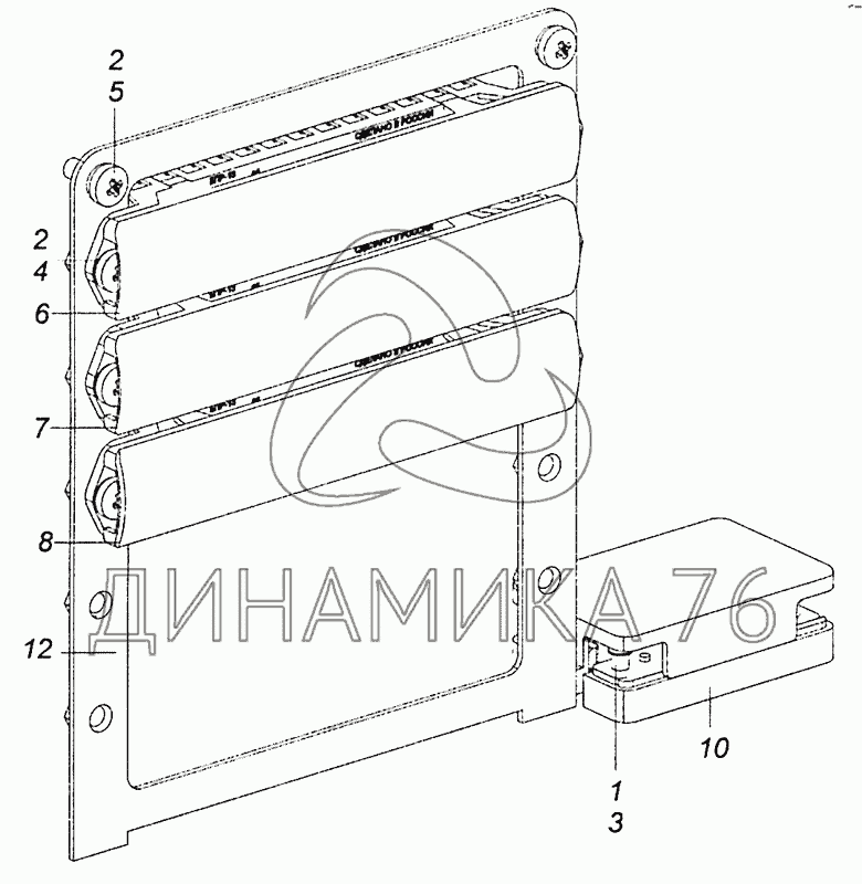 Блок предохранителей камаз 65115 евро 3 схема