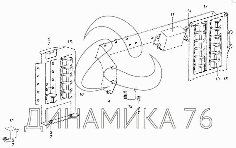 Схема реле и предохранителей камаз евро 3