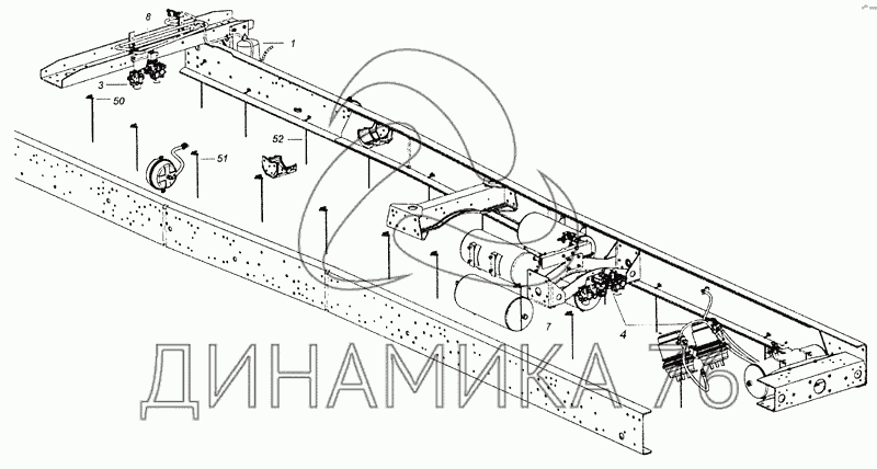 Тормозная система камаз 53605 схема