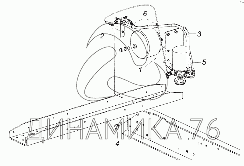 Тормозная система камаз 53605 схема