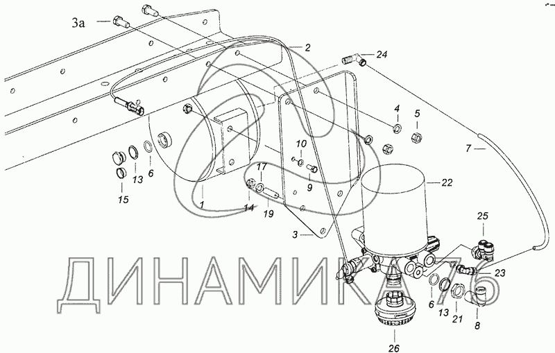 Влагоотделитель камаз схема