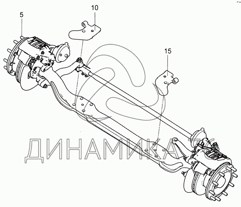 Задняя подвеска камаз 5490 схема