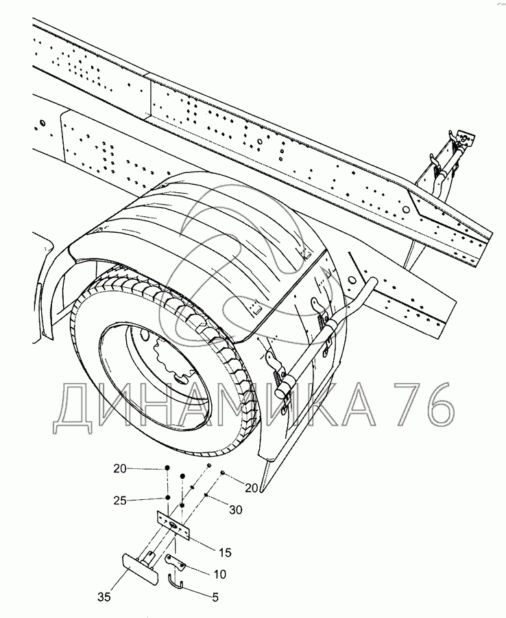 Задняя ступица камаз 5490 схема
