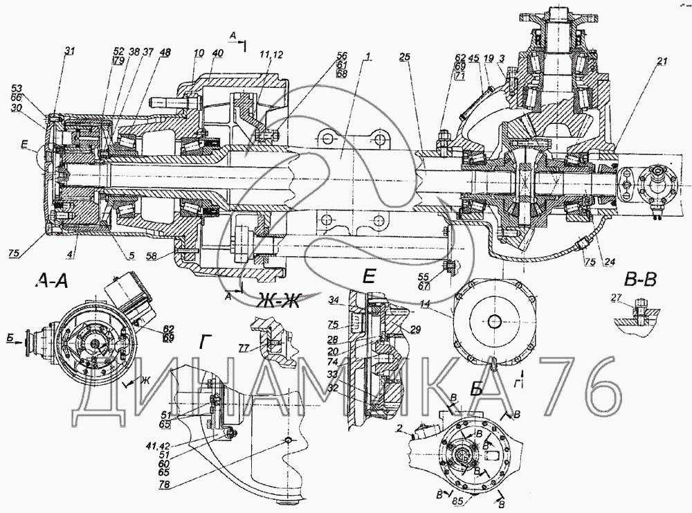 Схема ступицы камаз 6520
