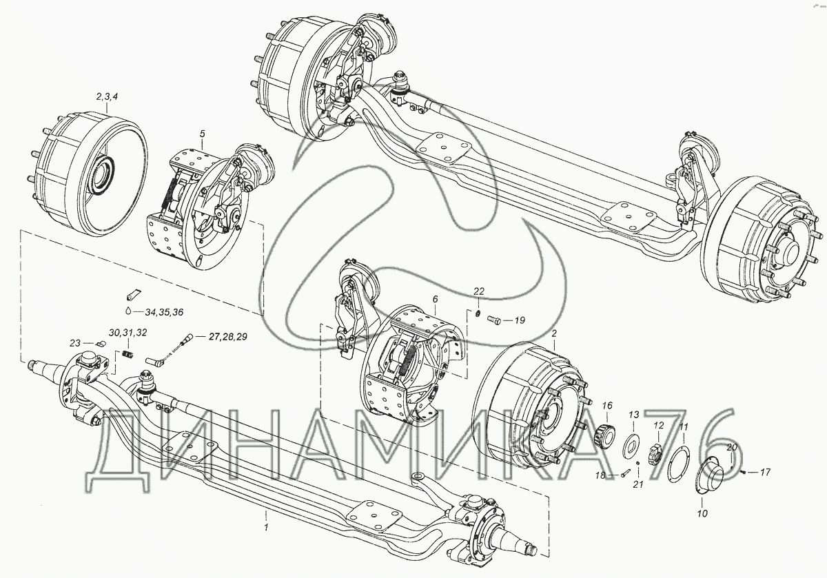 Схема тормозов камаз 6520