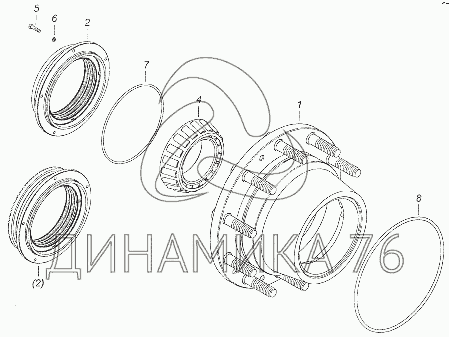Шайба ступицы камаз 6520