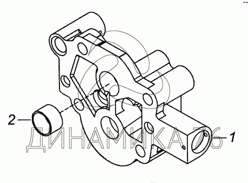 Чертеж масляного насоса камаз
