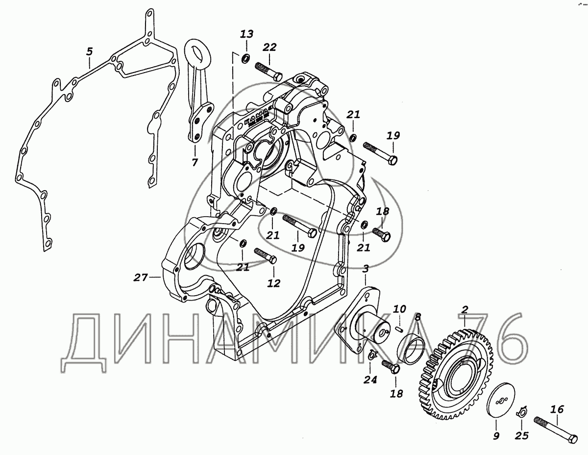 Схема двигателя камаз евро 4