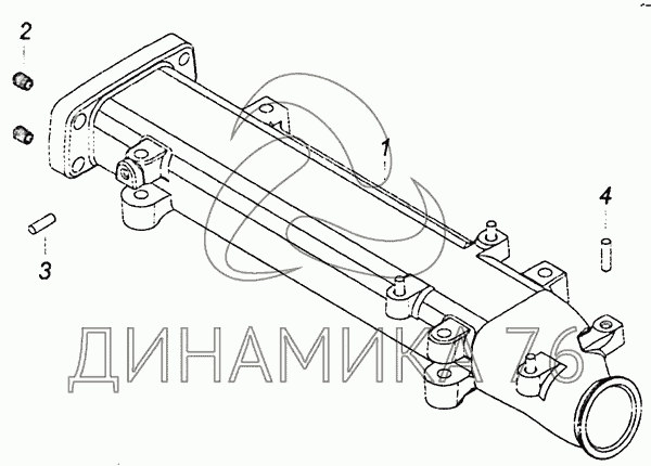 Труба подводящая камаз