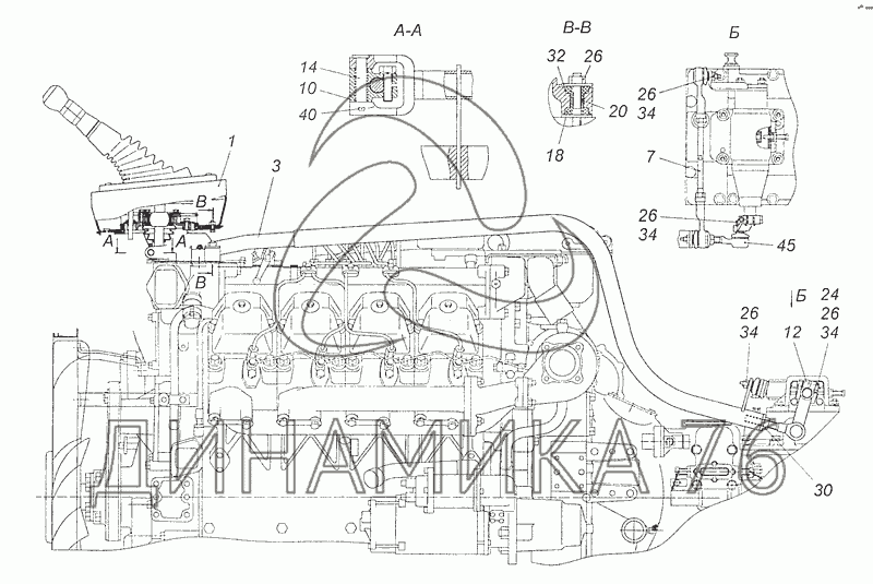 Кулиса кпп камаз 6520 коробка zf схема