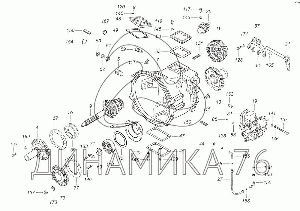 Схема кпп камаз 5320 с делителем