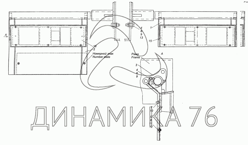 Схема подключения задних диодных фонарей камаз