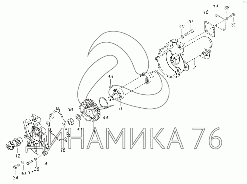 Привод тнвд камаз евро 2 бош схема