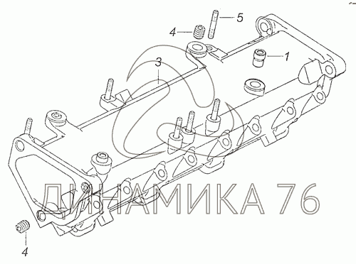 Коллектор впускной камаз схема