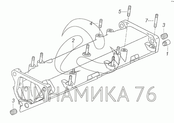 Коллектор впускной камаз схема