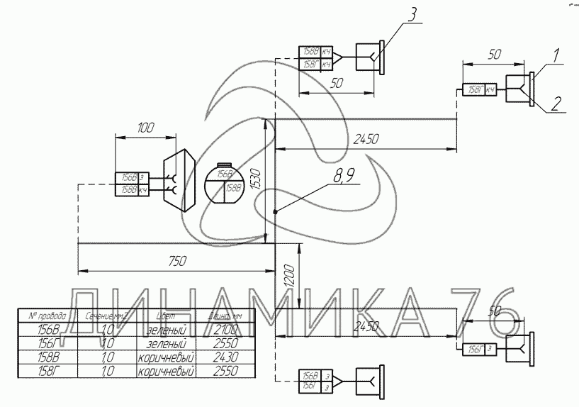 Схема подключения диодных задних фонарей камаз - 93 фото