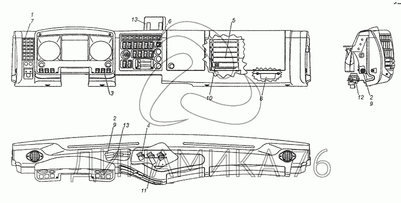 Рамка На Панель Приборов Камаз 6520 Купить