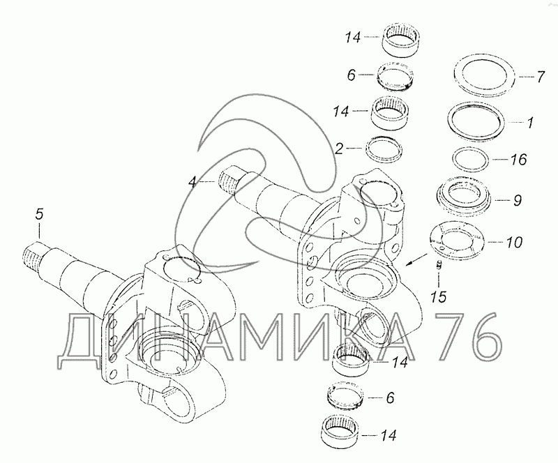 Чертеж шкворня камаз 5320