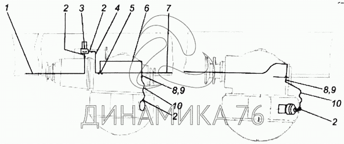 Схема межосевого дифференциала камаз