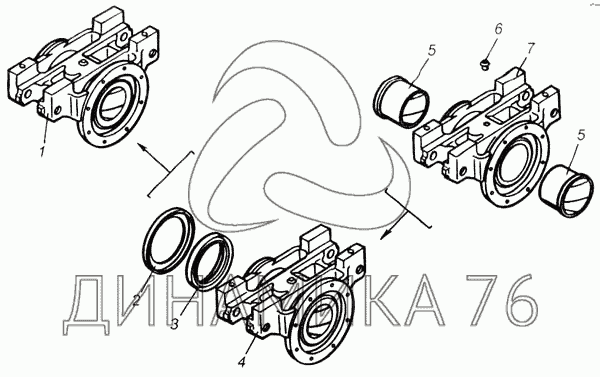 Башмак балансира камаз 65115