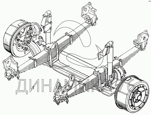 Задняя ступица камаз 65115 схема