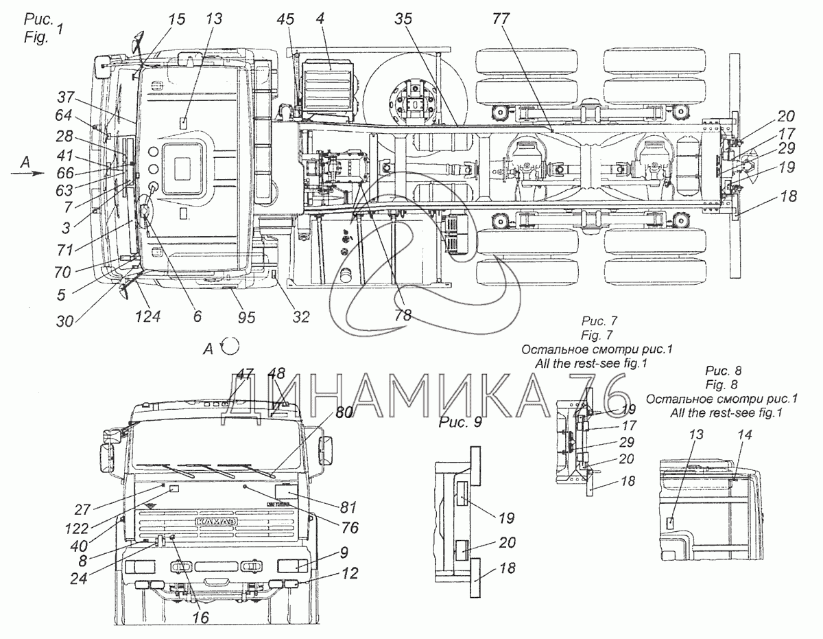 КАМАЗ 65115 (6×4) автобетоносмеситель