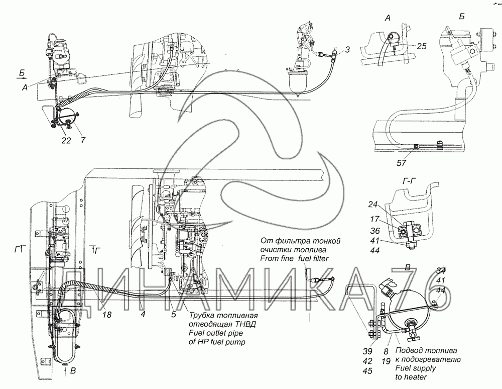 Схема подключения педали газа на камазе