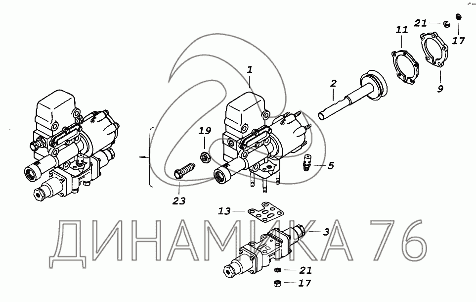 Переключение делителя камаз схема