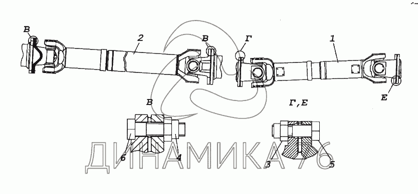 Балка передняя камаз 53205