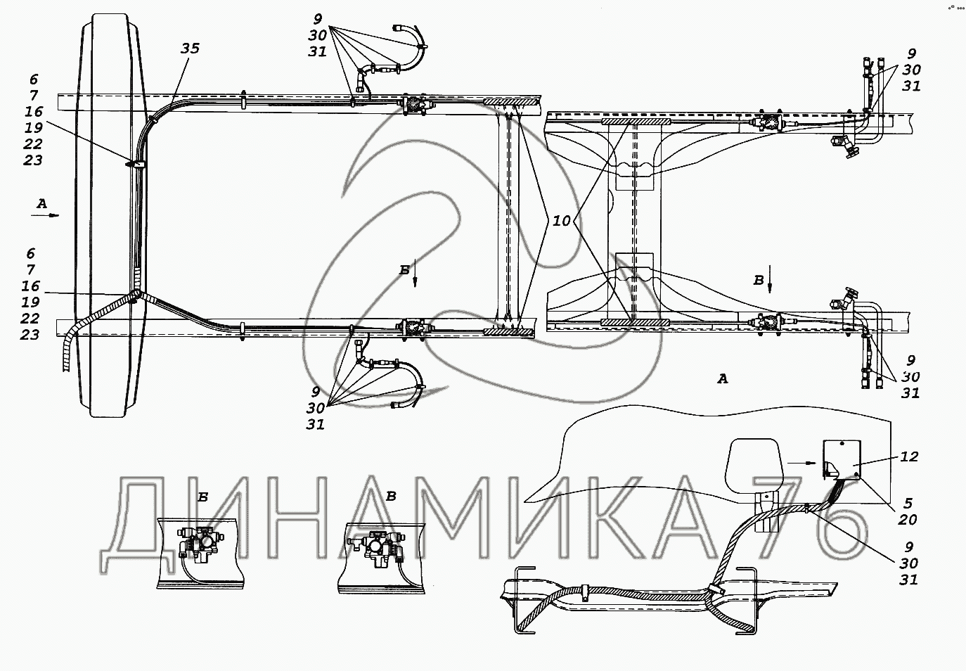 Схема абс камаз 65115