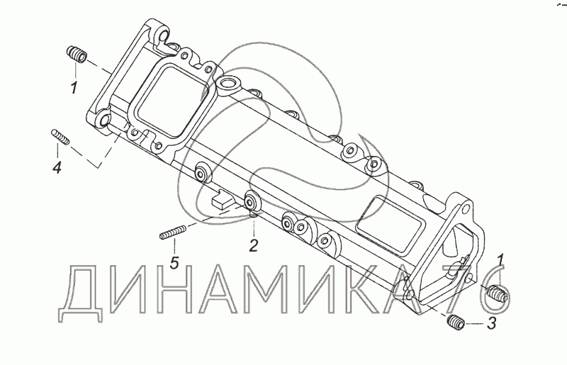 Коллектор впускной камаз схема