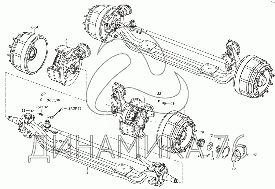 Схема ступицы камаз 6520