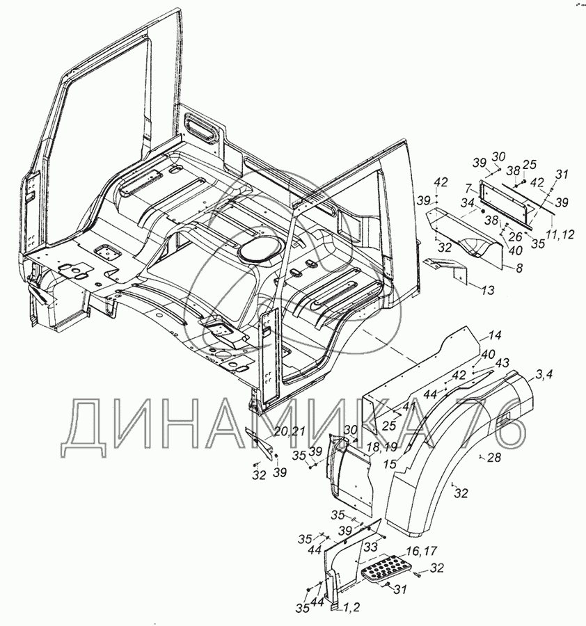 Установка кизлярского дивана на камаз