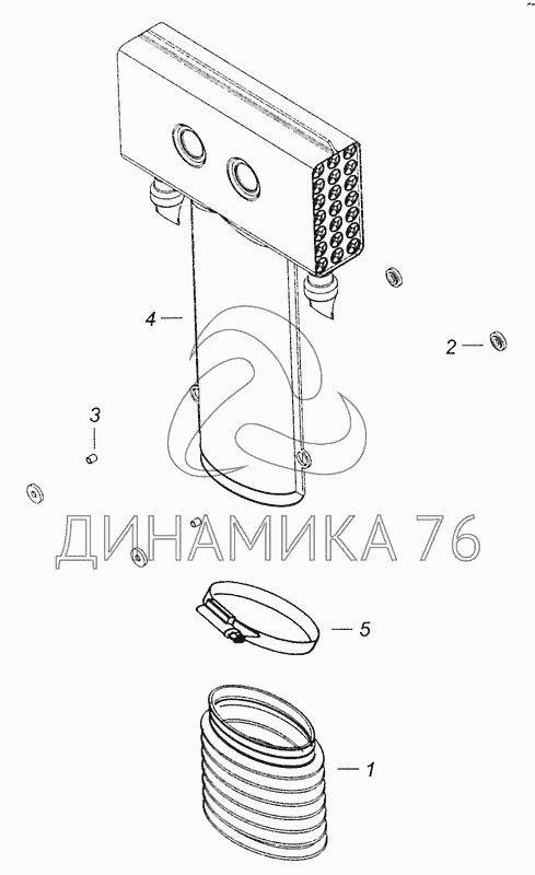 Воздухозаборник камаз евро 4