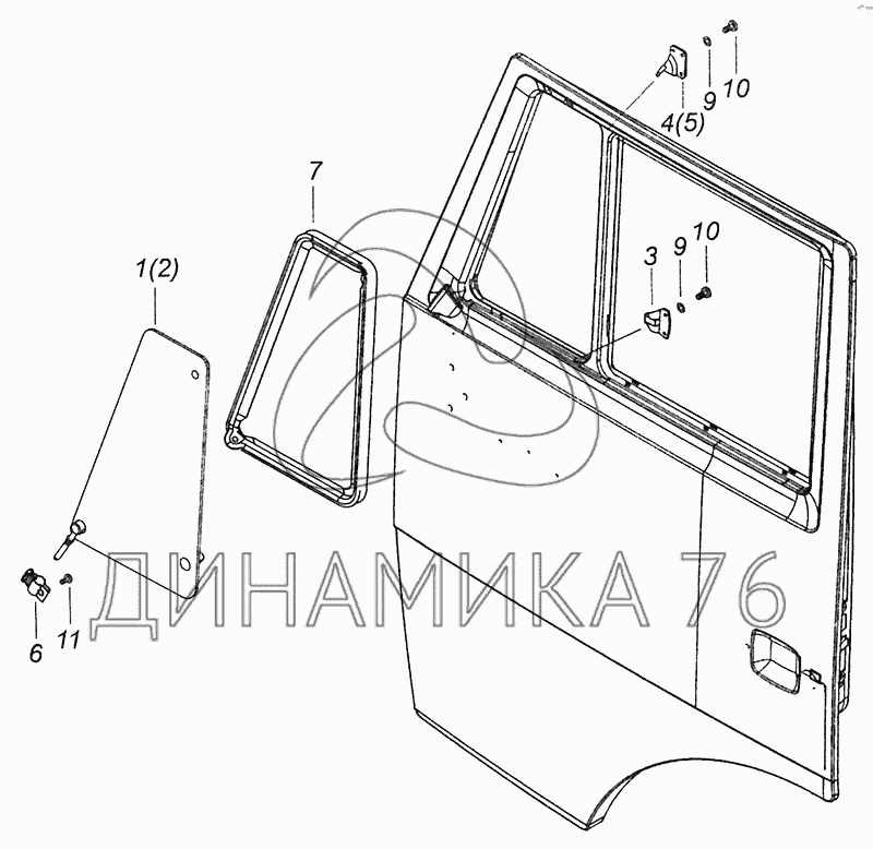 Дверная карта камаз 6520