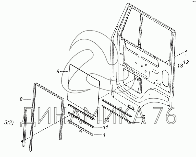Дверная карта камаз 6520