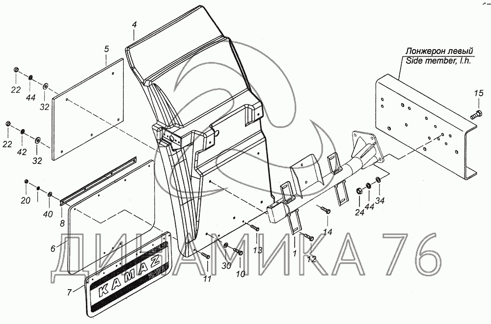 Камаз 6520 евро 4 схема