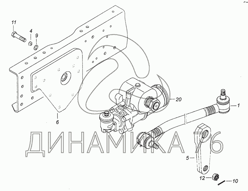 Камаз 6520 гур схема