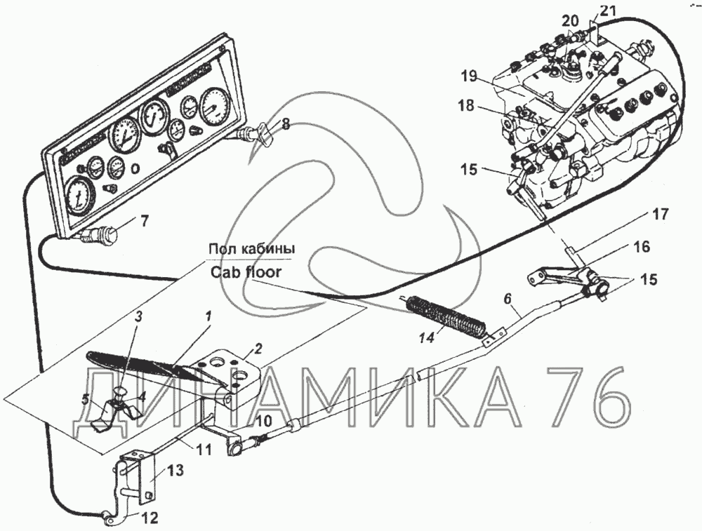 Переключение передач камаз 6520