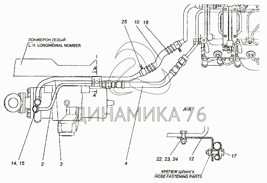 Схема работы распределителя подъема кузова КАМАЗ 5511