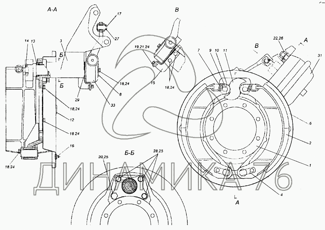 Схема ступицы камаз 6520