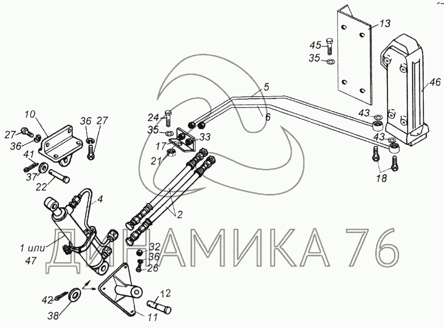 Шкворень камаз 6520 схема