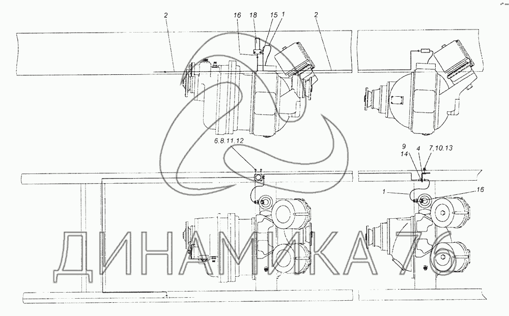 Схема дифференциала камаз