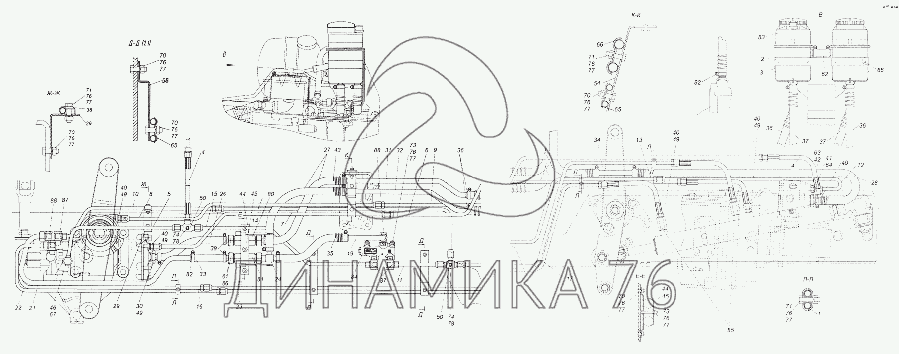 Камаз 6520 гур схема